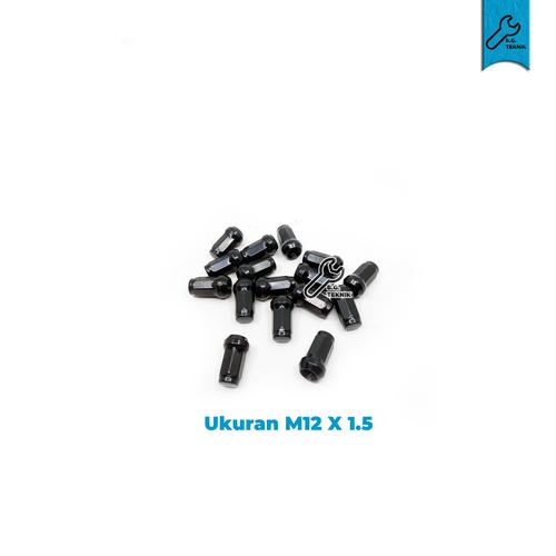 Foto Produk Mur Roda Racing Max Guard Warna 12 x 1.5 - M12 x 1.5, Hitam dari Bang teknik