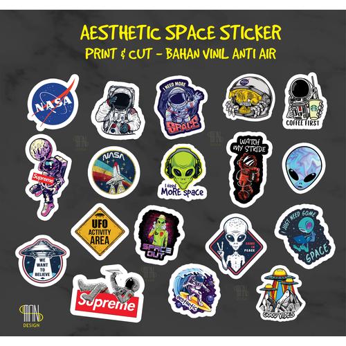 Jual STIKER AESTHETIC SPACE PRINT \u0026 CUT 