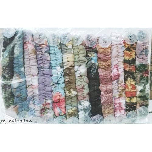 Foto Produk 12 Pcs Konektor Pengait Tali Masker Hijab Motif Campur Model Kancing dari reynaldo-tan