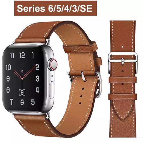 Jual STRAP TALI JAM LEATHER HERMES SINGLE TOUR APPLE WATCH 1 2 3 4 5 6 SE -  Hitam, 42mm 44mm - Jakarta Pusat - strapwatchidn | Tokopedia