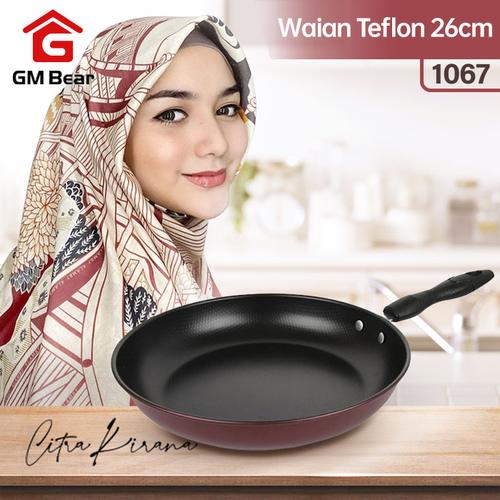 Foto Produk GM Bear Wajan Teflon 26 CM 1067-Fry pan 26cm dari GM Bear