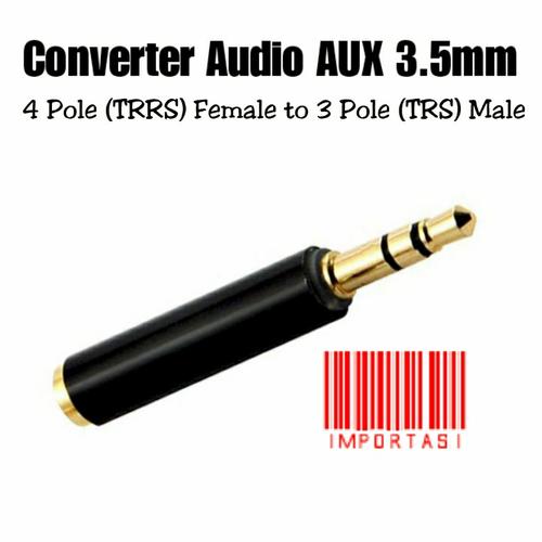 Converter Audio AUX 3.5mm 4 Pole TRRS 