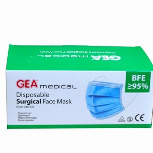 Foto Produk GEA SURGICAL FACE MASK / MASKER MEDIS 3 PLY (HARGA PER BOX) dari TokoTensi