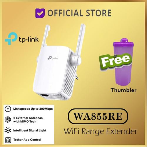 Foto Produk TP-Link TL-WA855RE - 300Mbps WiFi Range Extender TP LINK - TL WA855RE dari DUNIA COMPUTER & SERVICE
