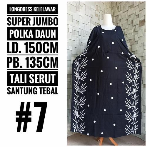 Foto Produk LONGDRESS KELELAWAR DASTER LOWO HITAM SUPER JUMBO REALPICT MURAH ADEM dari Meiza Batik