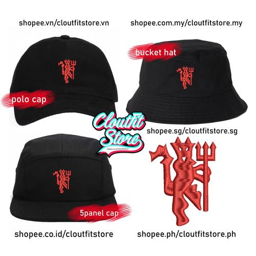Jual Topi Bordir Polo Red Devils Devil 