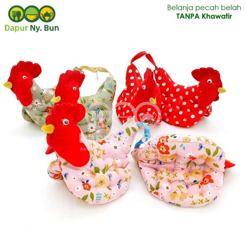 Foto Produk Satu Pasang Cempal Model Ayam Jago / Pelindung Tangan Anti Panas dari Dapur Ny.Bun