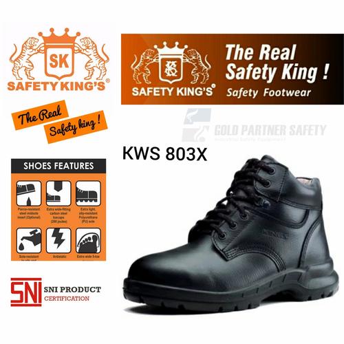 Jual SEPATU SAFETY SHOES KINGS KWS 803X ORIGINAL BY SAFETY KINGS QC SNI