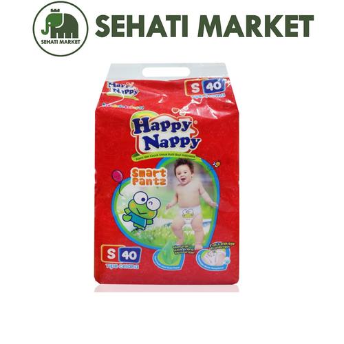 Foto Produk Happy Nappy Smart Pantz S40 / M34 / L30 / XL26 | tokopopoksehati - S40 dari SEHATI MARKET