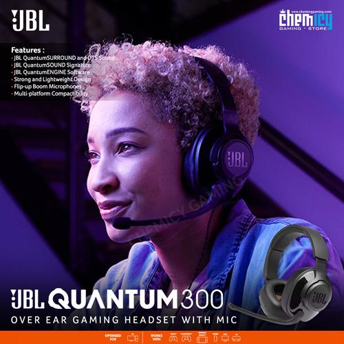 Jual JBL Quantum 300 / Q300 Hybrid Over Ear Gaming Headset - Jakarta Pusat  - Chemicy Gaming | Tokopedia
