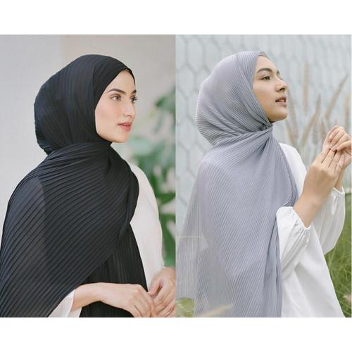 Foto Produk JILBAB PASHMINA PLISKET FULL - Putih dari Rumah Plisket