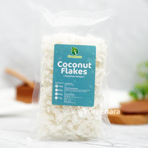 Foto Produk Coconut Flakes Unsweetened 100gr dari Greenara