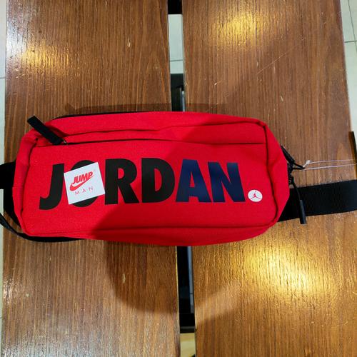Jual nike air jordan waist bag red 