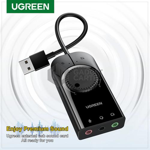 Jual UGREEN 40964 USB SOUNDCARD EKSTERNAL SOUND CARD EXTERNAL AUDIO