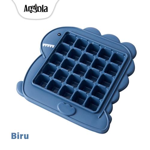 Foto Produk Angola Ice Cube Maker E76 Cetakan Es Batu Balok Plastik 25 Grid - Biru dari Angola Official Store