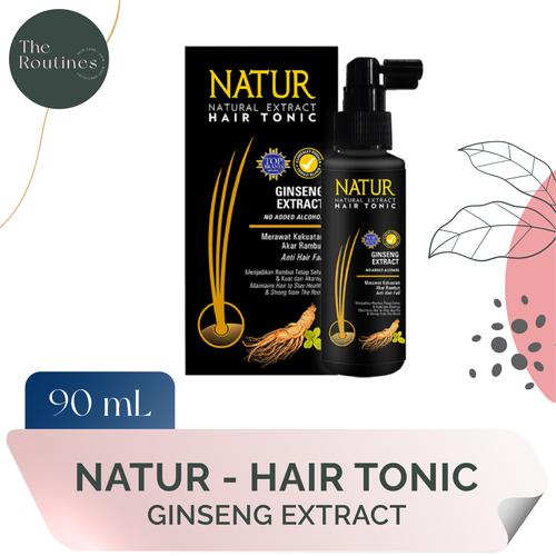 Promo NATUR Hair Tonic Ginseng 90 mL Ginseng, Normal 90ml Jakarta