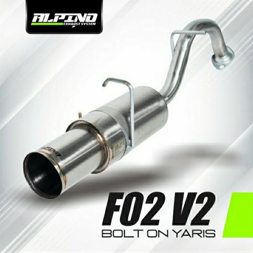 Jual bolt on toyota yaris muffler alpino f02v2 Kab. Purbalingga