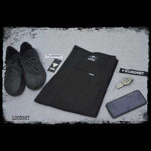 Gambar CELANA PANJANG PRIA CHINO LOODSHT ABU TUA CASUAL MURAH - Hitam, S dari LOODSHT Kota Cimahi Tokopedia
