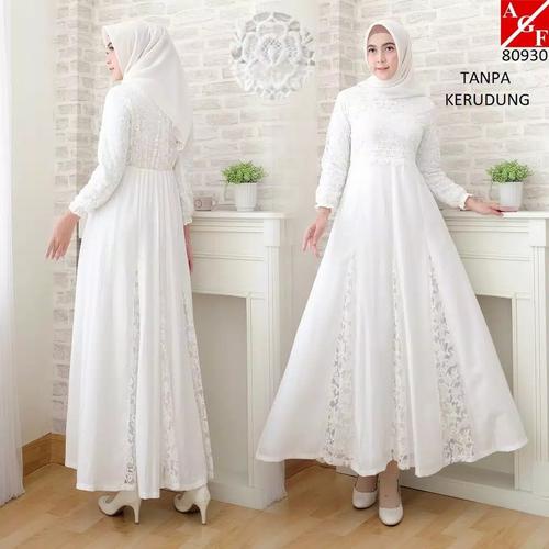 Jual Baju Muslim Wanita Busana Muslim Baju Gamis Putih Gamis Wanita 5 L Jakarta Utara Kein Store Tokopedia
