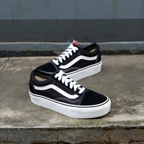 vans old skool grey platform