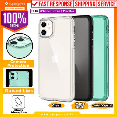 Foto Produk Case iPhone 11 Pro Max / 11 Pro / 11 Spigen Ultra Hybrid Anti Crack - Crystal Clear, 11 Pro dari Spigen Official