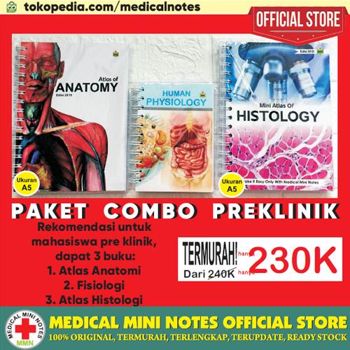 Gambar PAKET MEDICAL MINI NOTE PREKLINIK (ANATOMI FISIOLOGI HISTOLOGI) dari Medical Mini Notes Team Kota Makassar Tokopedia