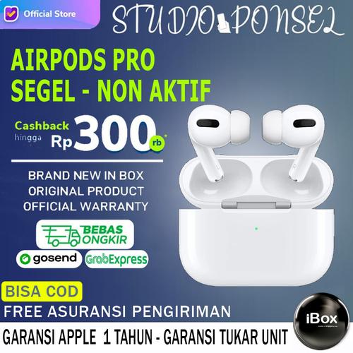 Foto Produk APPLE AIRPODS PRO WITH WIRELESS CHARGING ORIGINAL AIRPOD SUP IPHONE 12 - NEW BNIB, RESMI INTER dari Studio Ponsel