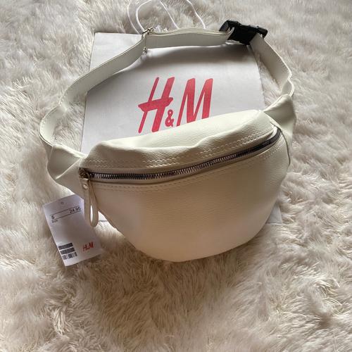 Jual Tas Waistbag H\u0026M Original White 