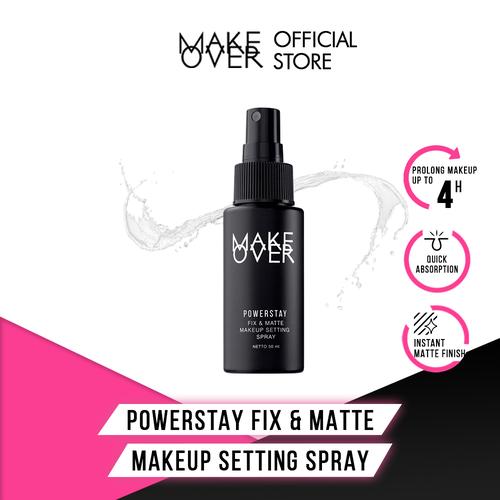 Foto Produk MAKE OVER Powerstay Fix & Matte Makeup Setting Spray 50 ml dari Make Over Official Shop