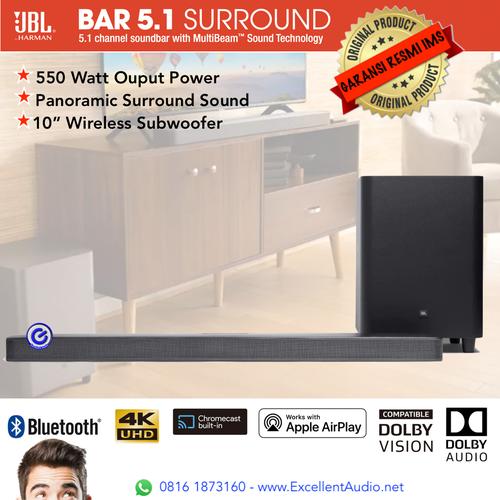 Gambar JBL Bar5.1 Bar 5.1 Surround immersive bluetooth wifi soundbar dari Excellent Audio M2 Jakarta Pusat Tokopedia