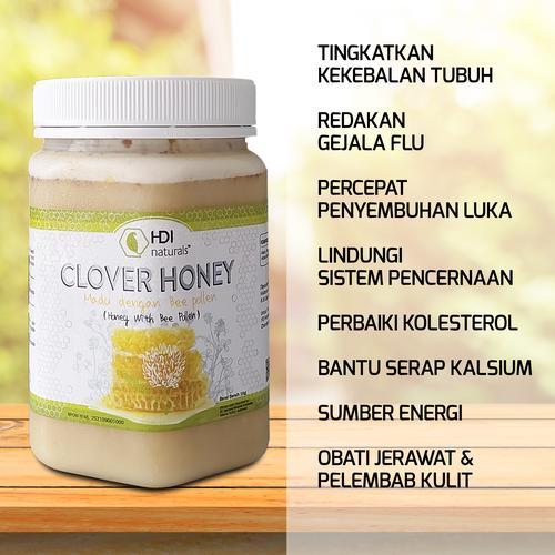 Foto Produk Madu Clover Honey HDI 1Kg Original Ready Stock Siap Kirim dari herbalbaguscom