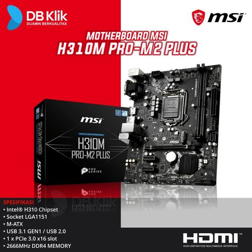 Foto Produk Motherboard MSI H310M PRO-M2 PLUS dari DBklik Yogya