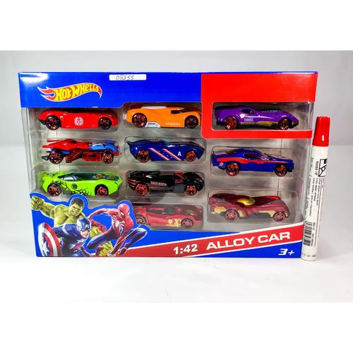 Foto Produk Mobil hotwheels karakter the Avengers isi 10pcs - 28 x 4 x 19cm dari Home Online Toys