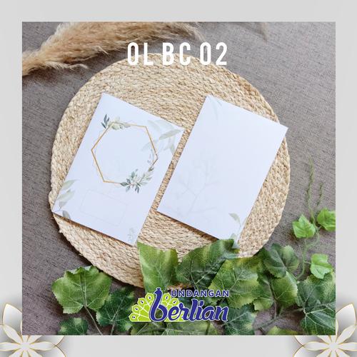 Foto Produk Undangan Pernikahan Simple Elegan / Blangko Undangan Seri OL BC 02 dari UndanganBerlian