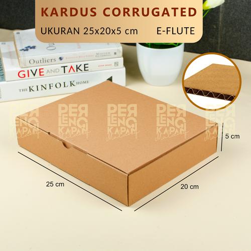 Gambar KARDUS CORRUGATED 25x20x5 CM | DIE CUT | KOTAK KARTON | BOX PACKING SO dari malangperlengkapan Kota Malang Tokopedia