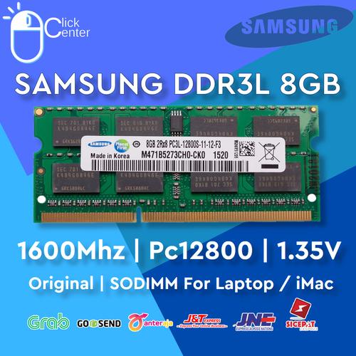 Jual RAM LAPTOP DDR3L 8GB SAMSUNG 1600Mhz PC12800 SODIMM