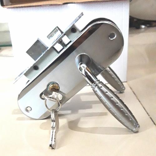 Foto Produk kunci pintu/handle pintu kecil/kunci kamar/gagang pintu - silver dari Pen jaya shop