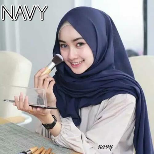 Foto Produk Jilbab Pashmina Diamond Premium Tebal Pasmina Sabyan - Dongker, polos dari tukiyem13 depok
