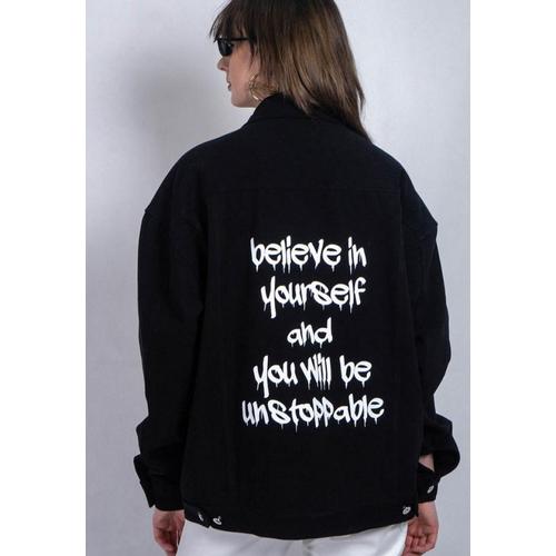 Jual OCWA OVERSIZED BLACK DENIM JACKET 