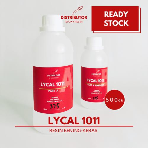 Jual Epoxy resin bening clear keras + hardener Lycal 1011 500 gr