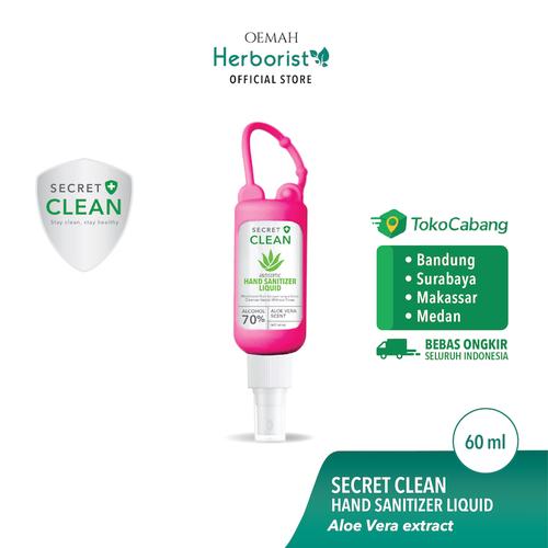 Foto Produk Secret Clean Hand Sanitizer Color Pop - 60ml dari Oemah Herborist