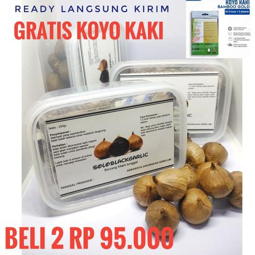 Foto Produk Black garlic / bawang hitam tunggal (BUKAN KATING) berat 250gram dari soloblackgarlic