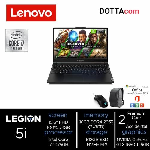 Jual Lenovo Legion 5i Intel MTID i7 10750H 16GB GTX1660Ti 6G - Main Image