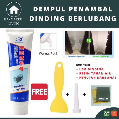 Foto Produk Krim Amplas Penutup Lubang Tembok Pasta Dempul Penambal Dinding Putih - LKB dari HAYMARKET LIVING