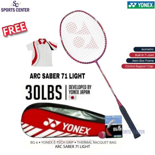 Foto Produk Full Set Raket Badminton Yonex Arcsaber / Arc Saber 71 light 5U G5 dari Sports Center