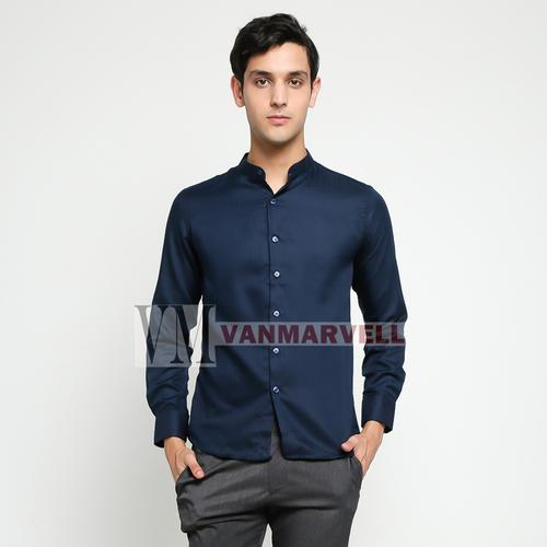 Promo VM Baju Koko Panjang Polos Biru 