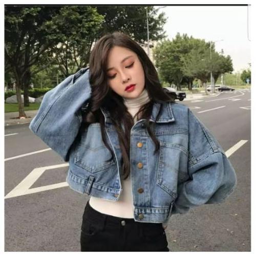 Jual JAKET JEANS CROP GIRLS REPUBLIC 