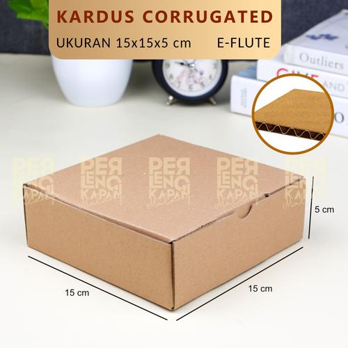 Gambar KARDUS CORRUGATED 15X15X5 CM | DIE CUT | KOTAK KARTON | BOX PACKING dari malangperlengkapan Kota Malang Tokopedia