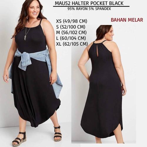 Dress Wanita Maurices 52 Halter Pocket 