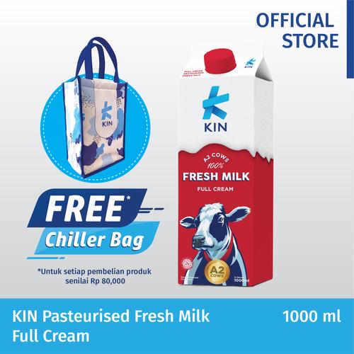 Foto Produk KIN FRESH MILK PASTEURISED FULL CREAM 1000 ML PACK (isi 1) dari Kindairy ID
